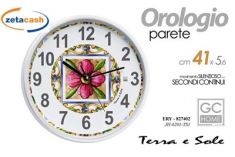 OROLOGIO DA PARETE TERRE E SOLE D 41 CM