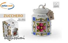 BAATTOLO IN CERAMICA PORTA ZUCCHERO TERRA E SOLE