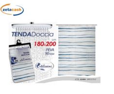 TENDA DOCCIA PEVA BIANCA 180 X 200 CM
