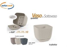 PORTAVASO QUADRATO CON SOTTOVASO ASSORTITI