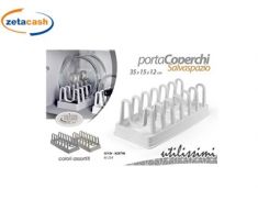 RIORDINA COPERCHI IN PLASTICA BIANCO 6 POSTI