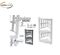 ANGOLARE BAGNO 3 RIPIANI PLASTICA COL ASS