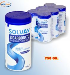 BICARBONATO SOLVAY GRAMMI 750