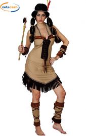 COSTUME DONNA INDIANA PER CARNEVALE