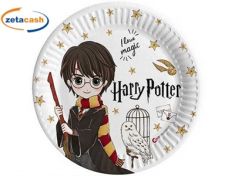 PIATTI IN CARTA HARRY POTTER DIAM 23 CM 8 PEZZI
