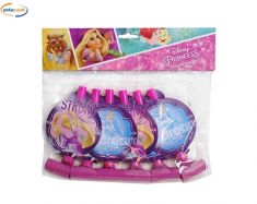 LINGUE SONORE PRINCIPESSE CON DECORO 6 PEZZI