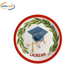 PIATTI COMPOSTABILI LAUREA 8 PEZZI