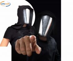 MASCHERA A SPECCHIO CON CAPPUCCIO