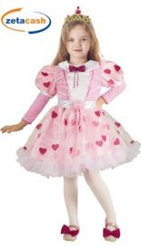 COSTUME PRINCIPESSA DI CUORI ANNI 3+
