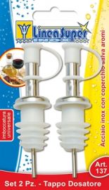 TAPPI DOSATORI 2 PEZZI INOX