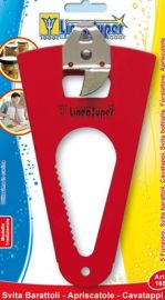 SVITA BARATTOLI 5 FUNZIONI IN METALLO ROSSO