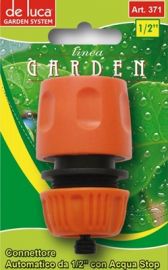 CONNETTORE AUTOMATICO 1/2'' CON ACQUA STOP