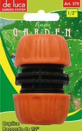 DUPLICE RACCORDO 1/2'' ARANCIO E NERO