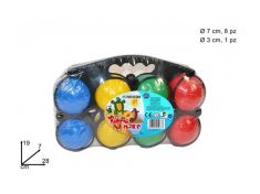 BOCCE COLORATE DA MARE SET 8 PEZZI