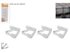 FERMATOVAGLIA 4 PEZZI TRASPARENTE