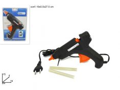 PISTOLA COLLA A CALDO GRANDE SILICONATA CON 2 STICK