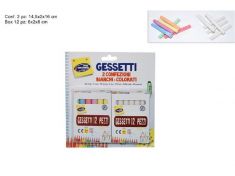 GESSETTI BIANCHI E COLORATI 24 PEZZI