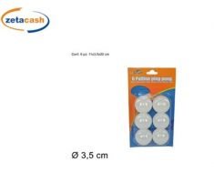 PALLINE PING PONG 6 PEZZI