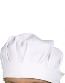 CUFFIA IN TESSUTO CON ELASTICO 100 % COTONE BIANCO CON ELASTICO