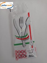 COLTELLO TRASPARENTE IN PLASTICA 20 PEZZI