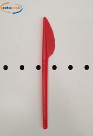 COLTELLI ROSSI 20 PEZZI IN PLASTICA