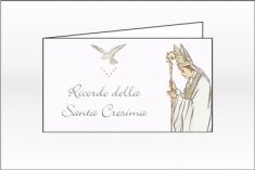 BIGLIETTINI PERSONALIZZABILI CRESIMA 20 PEZZI