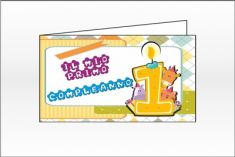 BIGLIETTINI PERSONALIZZABILI PRIMO COMPLEANNO 20 PEZZI