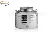 BIDONE AGGRAFFATO 25 LITRI CON PRED. RUBINETTO