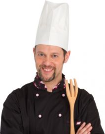 CAPPELLO CUOCO IN VISCOSA BIANCO REGOLABILE