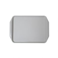 VASSOIO FAST FOOD IMPILABILE CON MANICI GRIGIO SETA CM. 43X31