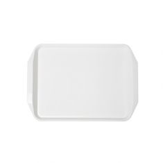 VASSOIO FAST FOOD IMPILABILE CON MANICI BIANCO CM 43x31