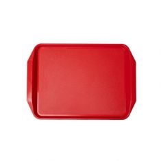 VASSOIO FAST FOOD IMPILABILE CON MANICI ROSSO CM 43X31