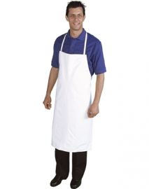 GREMBIULE FLASH PETTORINA BIANCO in PVC. 100x70 cm