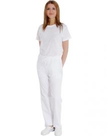 PANTALONE CON COULISSE BIANCO TAGLIA S