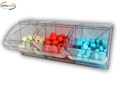 CONTENITORE PER CARAMELLE RIBALTABILE.