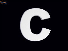 LETTERA "C" POLISTIROLO BIANCO