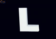 LETTERA "L" POLISTIROLO BIANCO
