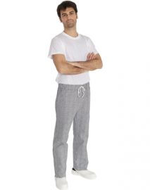 PANTALONE CON COULISSE RIGHE E QUADRI TG M