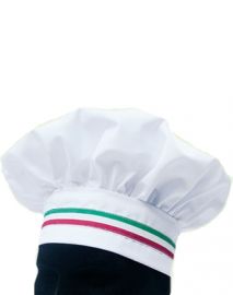 CAPPELLO CUOCO ITALIA BIANCO