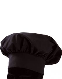 CAPPELLO CUOCO NERO POLIESTERE 100% REGOLABILE CON VELCRO