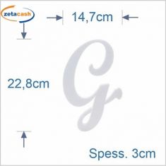 LETTERA PUZZLE G MAIUSCOLA CORSIVO