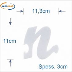 LETTERA PUZZLE POLISTIROLO CORSIVO "n"