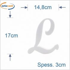 LETTERA PUZZLE POLISTIROLO CORSIVO "L"