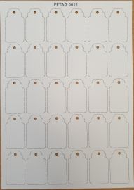 TARGHETTE PERSONALIZZABILI AVORIO 30 PEZZI 5 X 3 CM