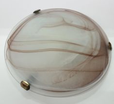 PLAFONIERA TABACCO 3 GANCI FISSAGGIO 1 ATTACCO LAMPADINA E27