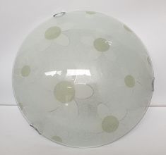 PLAFONIERA con 3 GANCI di FISSAGGIO VETRO D.30 cm.