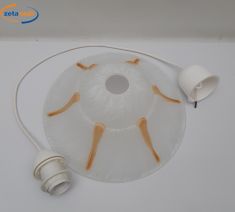 SOSPENSIONE BIANCA con FILO BIANCO, ATATCCO LAMPADINA E27