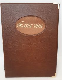 LISTA VINI PILAR LEGNO CON CLIP CUOIO