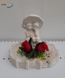 COMPOSIZIONE IN PIETRA BAMBINI CON OMBRELLO