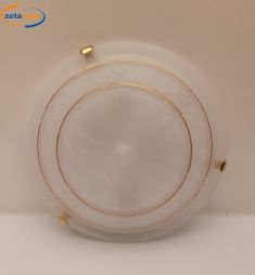 PLAFONIERA MARMO BIANCO TONDA 3 GANCI 2 ATTACCHI E27